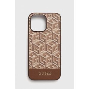 Puzdro na mobil Guess iPhone 14 Pro Max 6.7" hnedá farba