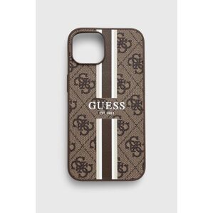 Puzdro na mobil Guess iPhone 14 6,1" hnedá farba