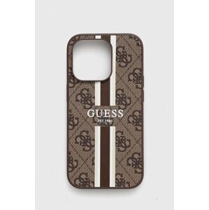 Puzdro na mobil Guess iPhone 14 Pro 6.1" hnedá farba