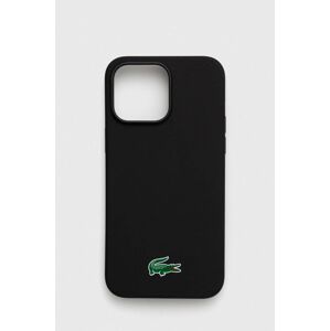 Puzdro na mobil Lacoste iPhone 14 Pro Max 6,7" čierna farba