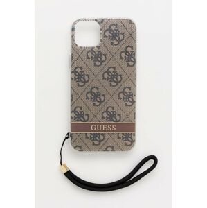 Puzdro na mobil Guess iPhone 14 Plus 6,7" hnedá farba