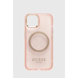 Puzdro na mobil Guess iPhone 13 6,1" ružová farba