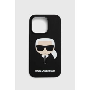 Puzdro na mobil Karl Lagerfeld iPhone 14 Pro 6,1" čierna farba