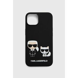 Puzdro na mobil Karl Lagerfeld iPhone 14 6,1" čierna farba