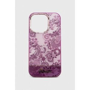 Puzdro na mobil Guess iPhone 14 Pro 6,1 ružová farba