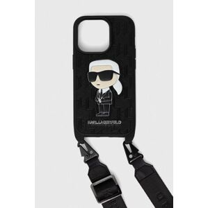 Puzdro na mobil Karl Lagerfeld iPhone 14 Pro 6,1 čierna farba