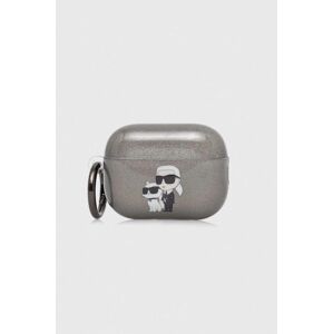 Puzdro na airpods Karl Lagerfeld AirPods Pro 2 cover čierna farba