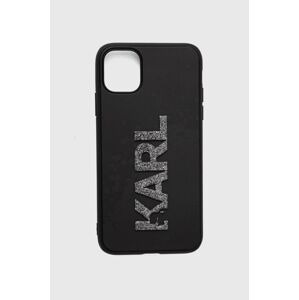 Puzdro na mobil Karl Lagerfeld iPhone 11 / Xr 6.1 čierna farba