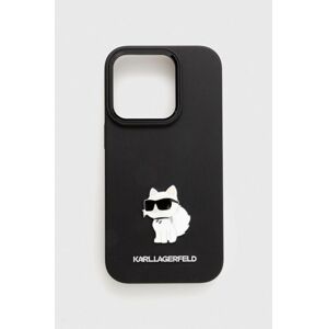 Puzdro na mobil Karl Lagerfeld iPhone 14 Pro 6.1 čierna farba