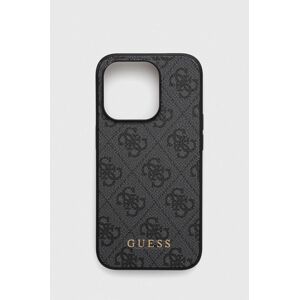 Puzdro na mobil Guess iPhone 15 Pro 6.1 šedá farba