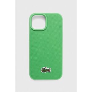 Puzdro na mobil Lacoste iPhone 15 6.1 zelená farba