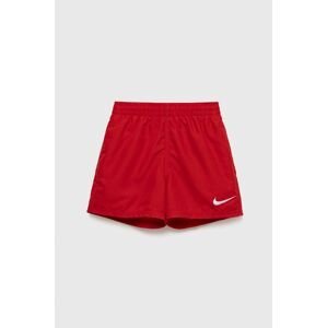Detské plavkové šortky Nike Kids červená farba