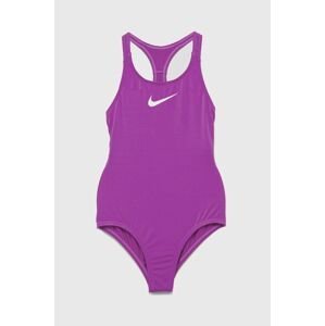 Detské plavky Nike Kids fialová farba