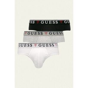 Slipy Guess (3-pak) pánske, biela farba