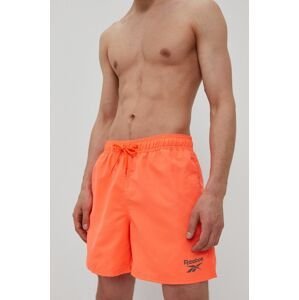 Plavkové šortky Reebok 71002. oranžová farba