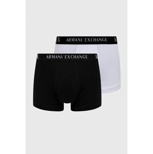 Boxerky Armani Exchange (2-pak) pánske, čierna farba