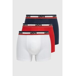 Boxerky Levi's 37149.0543-whitebluer, pánske, biela farba