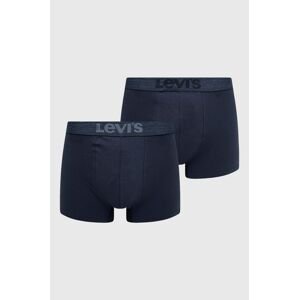 Boxerky Levi's (2-pack) tmavomodrá farba