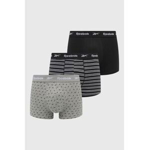 Boxerky Reebok U5.F8362 (3-pak) pánske, čierna farba