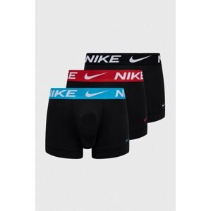 Boxerky Nike 3-pak pánske, čierna farba