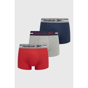 Boxerky Reebok F8395 (3-pak) pánske, tmavomodrá farba