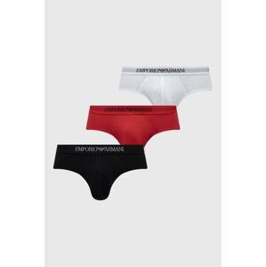 Bavlnené slipy Emporio Armani Underwear 3-pak