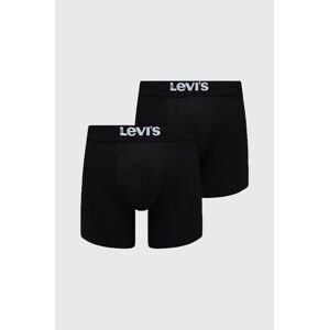 Boxerky Levi's 2-pak 37149.0824-005, pánske, čierna farba