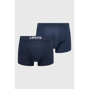 Boxerky Levi's 2-pak pánske, tmavomodrá farba