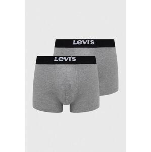 Boxerky Levi's 2-pak pánske, šedá farba