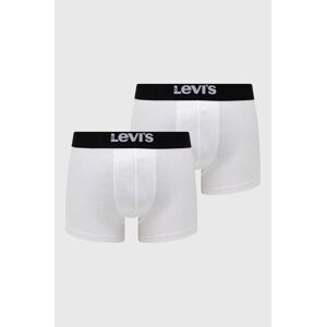 Boxerky Levi's 2-pak pánske, biela farba