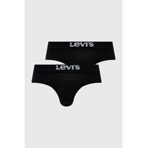 Slipy Levi's 2-pak pánske, čierna farba