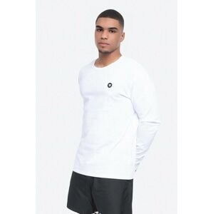 Bavlnené tričko s dlhým rukávom Wood Wood Long Sleeve 10005402.2323-BRIGHT, biela farba, jednofarebné