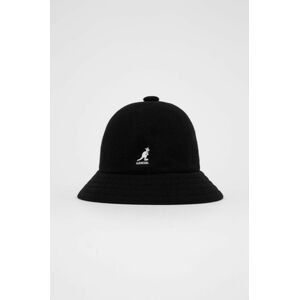 Vlnený klobúk Kangol K3451.BK001-BK001, čierna farba, vlnený
