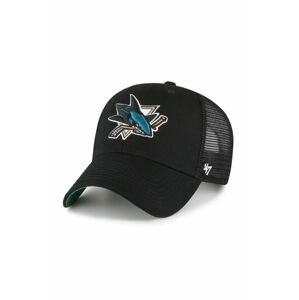 Čiapka 47brand NHL San Jose Sharks čierna farba, s potlačou