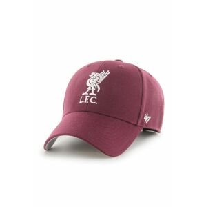 Čiapka 47 brand EPL Liverpool fialová farba, s nášivkou