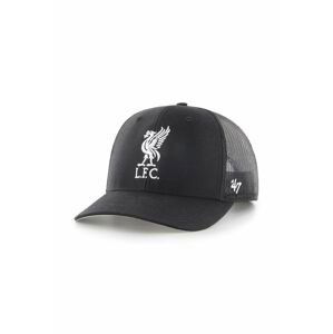 Šiltovka 47brand EPL Liverpool FC čierna farba, s nášivkou