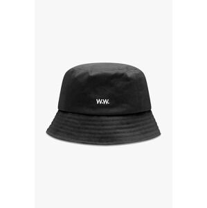 Bavlnený klobúk Wood Wood Ossian Bucket Hat 12240817.7083-DUSTYGREEN, čierna farba, bavlnený