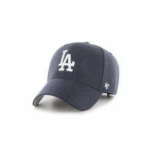 Čiapka 47brand MLB Los Angeles Dodgers tmavomodrá farba, s nášivkou