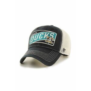 Čiapka 47brand Anaheim Ducks čierna farba, s nášivkou