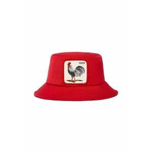Bavlnený klobúk Goorin Bros červená farba, bavlnený