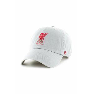 Bavlnená šiltovka 47brand EPL Liverpool FC biela farba, s nášivkou