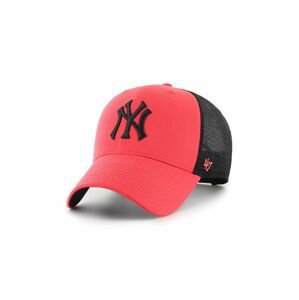 Šiltovka 47brand MLB New York Yankees červená farba, s nášivkou