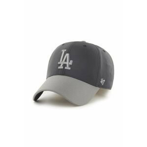 Šiltovka 47brand MLB Los Angeles Dodgers šedá farba, s nášivkou