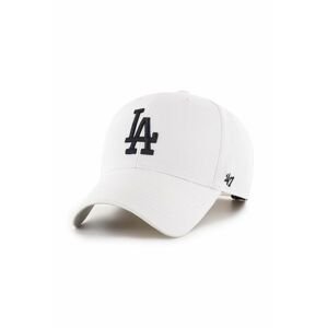 Šiltovka 47brand MLB Los Angeles Dodgers biela farba, s nášivkou