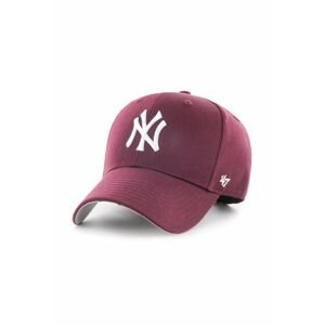 Šiltovka 47brand MLB New York Yankees bordová farba, s nášivkou