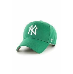 Šiltovka 47brand MLB New York Yankees zelená farba, s nášivkou