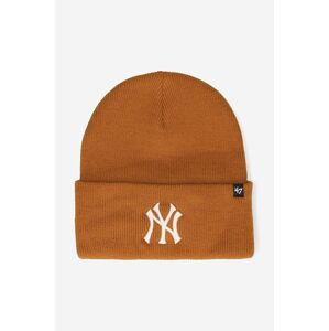 Čiapka 47brand New York Yankees Haymaker hnedá farba