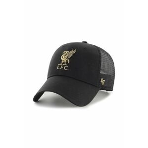 Šiltovka 47brand EPL Liverpool FC čierna farba, s nášivkou