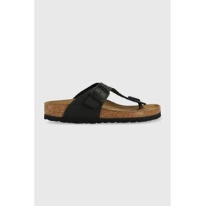 Žabky Birkenstock Ramses 44793.BLK-BLACK, dámske, čierna farba, na plochom podpätku