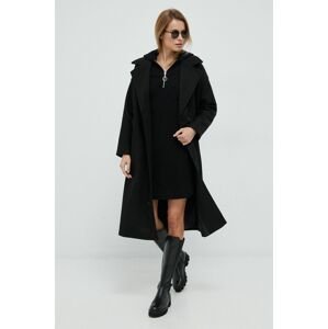 Kabát Vero Moda dámsky, čierna farba, prechodný, oversize